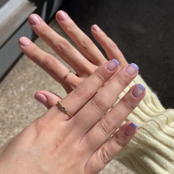 Modern Spa - Regular manicure and gel French manicure with a design - Nail Salons Near Me - New York, New York