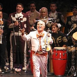 Mariachi Anacatlan - Maestro Gabriel Zavala leading over 200 mariachi students for the Anaheim Mariachi Festival a charity he started in 1996.