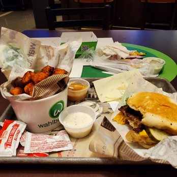 Wahlburgers - Our Burger & Sweet Potato Tots - American Near Me - Cabazon, California