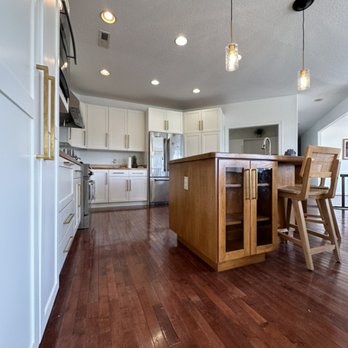 Meekins Painting - Kitchen cabinet painting and refinishing! New hardware installation and replacement. - Painters Near Me Meekins Painting - Kitchen cabinet painting and refinishing! New hardware installation and replacement. - Painters Near Me