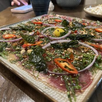 Dear Saigon - Carpaccio - I'll be honest I've never really had carpaccio but I found this very tasty - Vietnamese Near Me - Scarborough, Ontario Dear Saigon - Carpaccio - I'll be honest I've never really had carpaccio but I found this very tasty - Vietnamese Near Me - Scarborough, Ontario