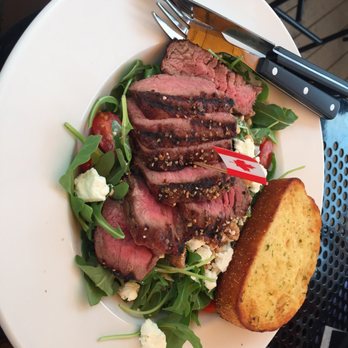 The Canadian Brewhouse - A-A-A Steak Salad with Garlic Toast from the Seasonal Menu - Sports Bars Near Me - Calgary, Alberta The Canadian Brewhouse - A-A-A Steak Salad with Garlic Toast from the Seasonal Menu - Sports Bars Near Me - Calgary, Alberta