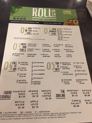 Menu photo 8 Roll On In - Lebanon Lebanon, OH