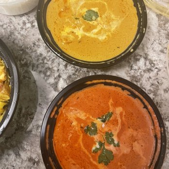 Curry Me Out - Butter Masala (top) and Tikka Masala (bottom) - Food Delivery Services Near Me - Dallas, Texas Curry Me Out - Butter Masala (top) and Tikka Masala (bottom) - Food Delivery Services Near Me - Dallas, Texas