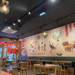 The inside of the restaurant