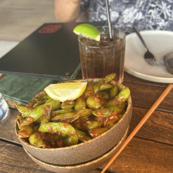 Soy Cowboy - Edamame with spicy chili sauce - Sushi Bars Near Me - Arlington, Texas Soy Cowboy - Edamame with spicy chili sauce - Sushi Bars Near Me - Arlington, Texas