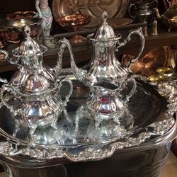 Copper Kettle Metal Polishing & Gift Shop - Beautiful silver coffee and tea set Great price!