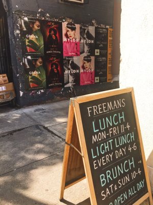 Menu photo 7 Freemans New York, NY