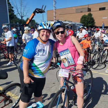 Ride For Roswell - My riding buddy Carla for the 10.4 river route - Community Service/Non-Profit Near Me - Buffalo, New York