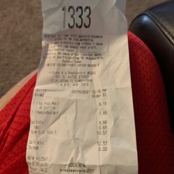 McDonald's - The receipt for my last purchase from them!