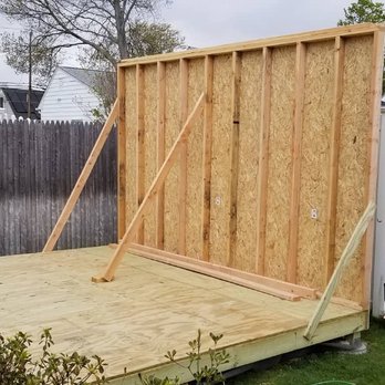 Enzo's Remodeling - Pressure treated wood base and custom wood shed - General Contractors Near Me Enzo's Remodeling - Pressure treated wood base and custom wood shed - General Contractors Near Me