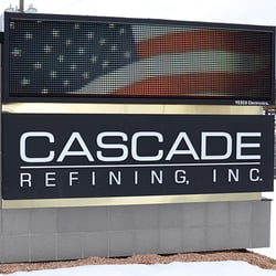 Cascade Refining - Sign at our main entrance.