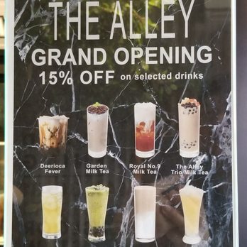 The Alley - 15% off specialty drinks - Bubble Tea Near Me - Toronto, Ontario
