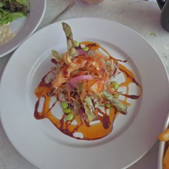 225 Warren Bar and Grill - Shrimp and Asparagus Tempora - American Near Me - Hudson, New York 225 Warren Bar and Grill - Shrimp and Asparagus Tempora - American Near Me - Hudson, New York