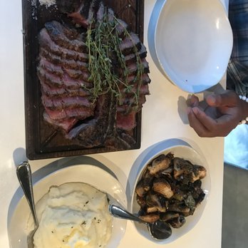The Cutlery - Porterhouse for Two with Brussel Sprouts and Truffle Mash Potatoes as sides. - Steakhouses Near Me - Honolulu, Hawaii