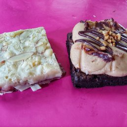 Highly recommend the peanut butter frosted brownies and the Rasberry Blondies. Their coconut cupcakes are also amazing! Highly recommend the peanut butter frosted brownies and the Rasberry Blondies. Their coconut cupcakes are also amazing!