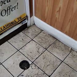 Men's room floor