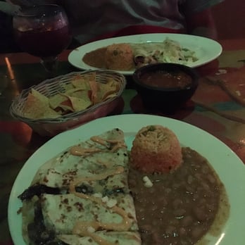 Riviera Maya - Our dinner: I ordered the quesadilla de Huitlacoche (omg delicious!!) and the spouse had their chicken enchiladas suizas - Mexican Near Me - Branchville, New Jersey Riviera Maya - Our dinner: I ordered the quesadilla de Huitlacoche (omg delicious!!) and the spouse had their chicken enchiladas suizas - Mexican Near Me - Branchville, New Jersey