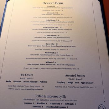 Carversteak - Dessert Menu - Steakhouses Near Me - Las Vegas, Nevada