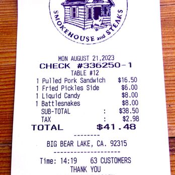 Jasper's Barbeque - Lunch for two. Way too full - Barbeque Near Me - Big Bear Lake, California Jasper's Barbeque - Lunch for two. Way too full - Barbeque Near Me - Big Bear Lake, California