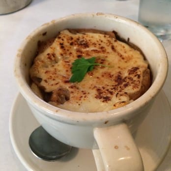 Le Petit Triangle Cafe - French onion soup! - French Near Me - Cleveland, Ohio