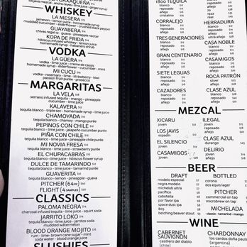 Kalaveras - Drink Menu 10/24 - Bars Near Me - Riverside, California