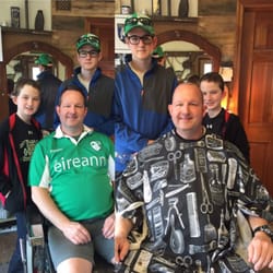 The Barber Shoppe - This amazing dad shaves his head every St. Paddy's day to show his gratitude for for the life of his son who is a cancer survivor.