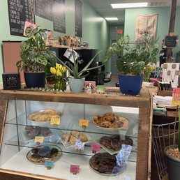 Counter with yummy foods Counter with yummy foods