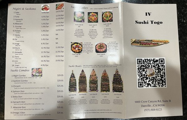 Menu photo 7 IV Sushi Togo Danville, CA