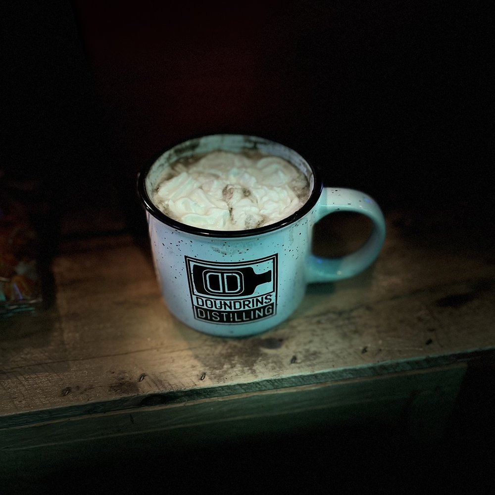 Doundrins Distilling - Spiked hot chocolate-mint, hot chocolate, minty whipped cream. - Distilleries Near Me - Cottage Grove, Wisconsin