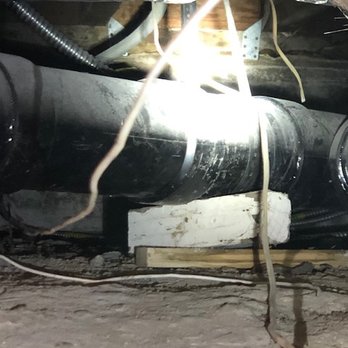 Drain Kings - Old blocks propping up pipe work - Plumbing Near Me - Chatsworth, California