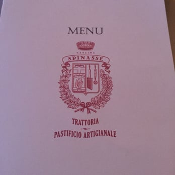 Cascina Spinasse - Menu cover - Italian Near Me - Seattle, Washington
