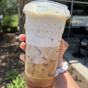 Starbucks - Oatmilk Shaken Espresso w/ Salted Cold Foam - Coffee & Tea Near Me - Austin, Texas Starbucks - Oatmilk Shaken Espresso w/ Salted Cold Foam - Coffee & Tea Near Me - Austin, Texas
