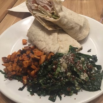 True Food Kitchen - Turkey wrap, kale salad, sweet potatoes - New American Near Me - Chicago, Illinois True Food Kitchen - Turkey wrap, kale salad, sweet potatoes - New American Near Me - Chicago, Illinois