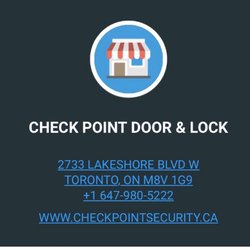 Check Point Door and Lock - Company information from my invoice