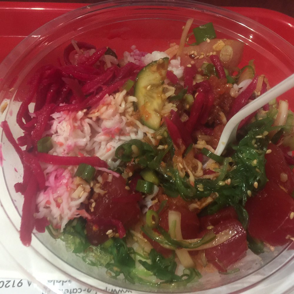 Poké Cafe - Small bowl with 3 protein. - Poke Near Me - Glendale, California