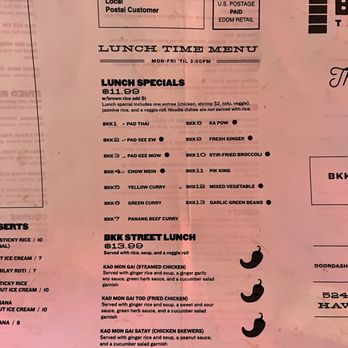 BKK Street Thai Eatery - Menu - Thai Near Me - Hawthorne, California BKK Street Thai Eatery - Menu - Thai Near Me - Hawthorne, California