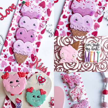 A Pretty Smart Cookie - Assorted Valentine's Day cookies - Cooking Classes Near Me