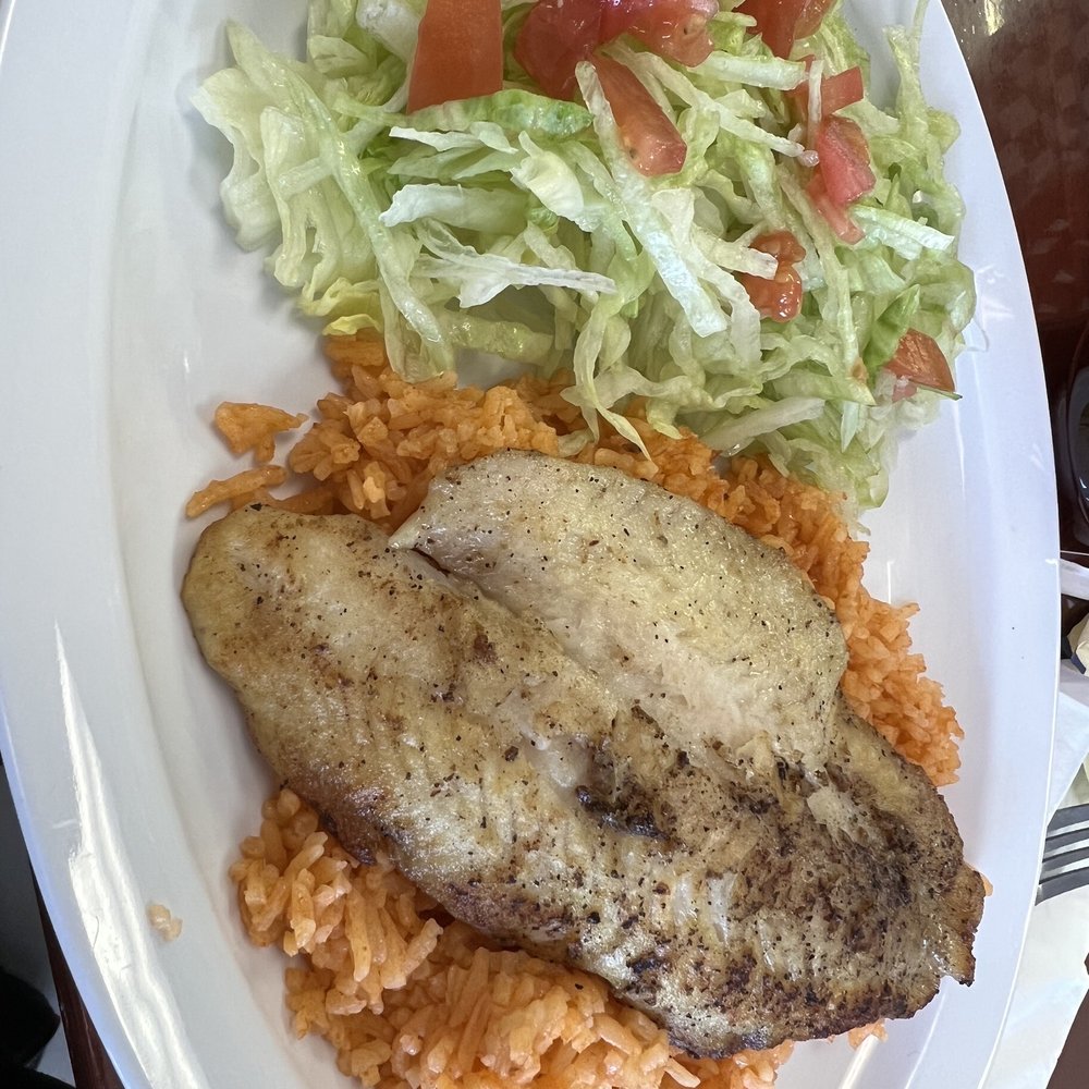 Broadway Cafe - Fish plate with salad instead of fries - Seafood Near Me - Van Horn, Texas Broadway Cafe - Fish plate with salad instead of fries - Seafood Near Me - Van Horn, Texas