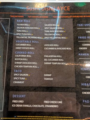 Menu photo 5 Sushi Oishii AYCE Herndon, VA Menu photo 5 Sushi Oishii AYCE Herndon, VA