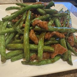 Beef and string beans Beef and string beans