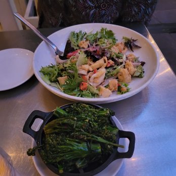 Cafeteria - Sauteed Broccoli Rabe  Crispy Calamari Salad - New American Near Me - New York, New York