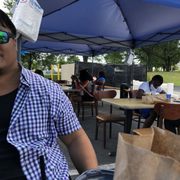 Photo of IHOP - Cherry Hill, NJ, United States. Trash can in the back close to the dining area.