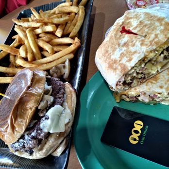 Oak Diner - Shroom Overload  a Patty Melt and Overboard Burrito  loaded with all the Meats - Diners Near Me - Royal Oak, Michigan
