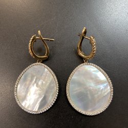 Nevada Mineral & Book Company - Mother of pearl earrings.