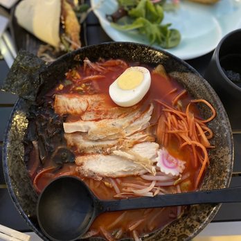 Blue Fish - Chicken ramen with spicy sauce - Asian Fusion Near Me - Dearborn, Michigan