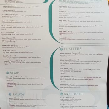 Joon - Menu - Persian/Iranian Near Me - Vienna, Virginia
