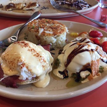 Snooze, an A.M. Eatery - Summer harvest and ham eggs Benedict. I love that you can pick two! Summer harvest was mind-bogglingly delicious. - Breakfast & Brunch Near Me - Westminster, Colorado