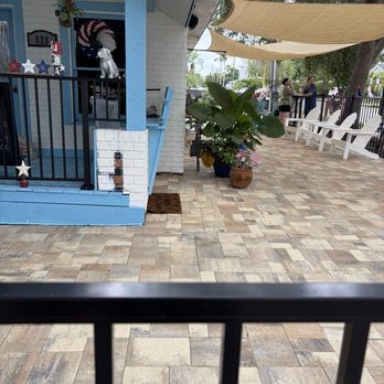 The Flyin’ Bulldog - Sitting are to the right. - Burgers Near Me - Dunedin, Florida