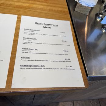 Kates Berry Farm - Menu - Farms Near Me - Swansea, TAS Kates Berry Farm - Menu - Farms Near Me - Swansea, TAS